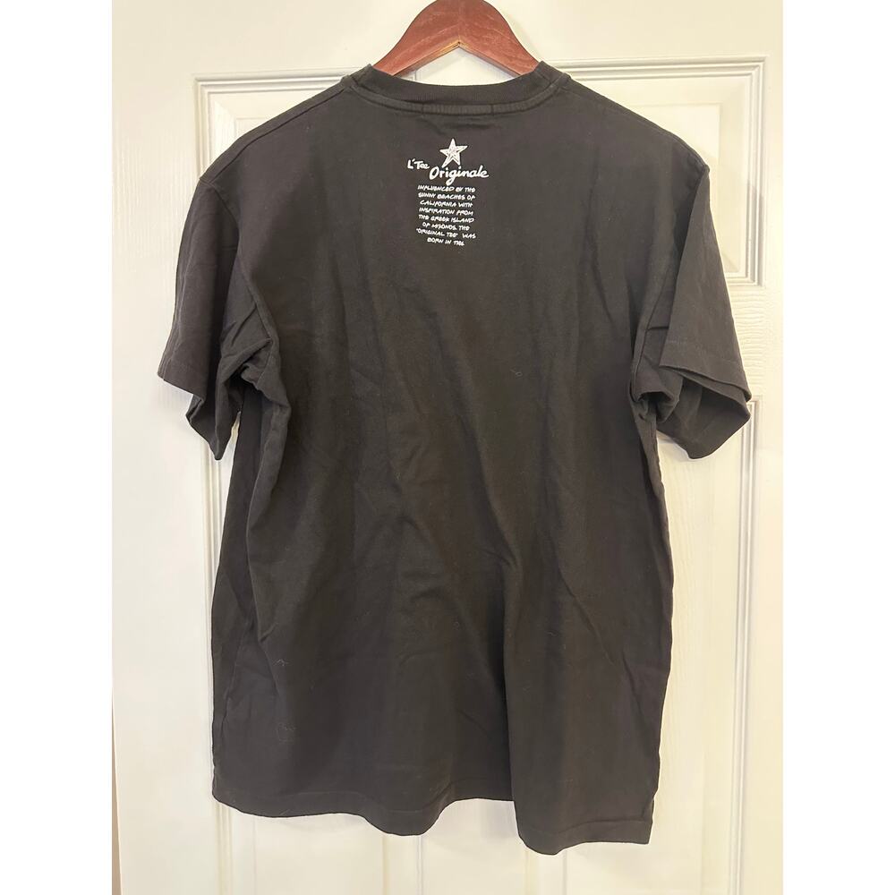 NWT Michael Stars Cap d'Antibes Graphic Tee Original Tee T-Shirt Black Sz OS - Picture 6 of 7